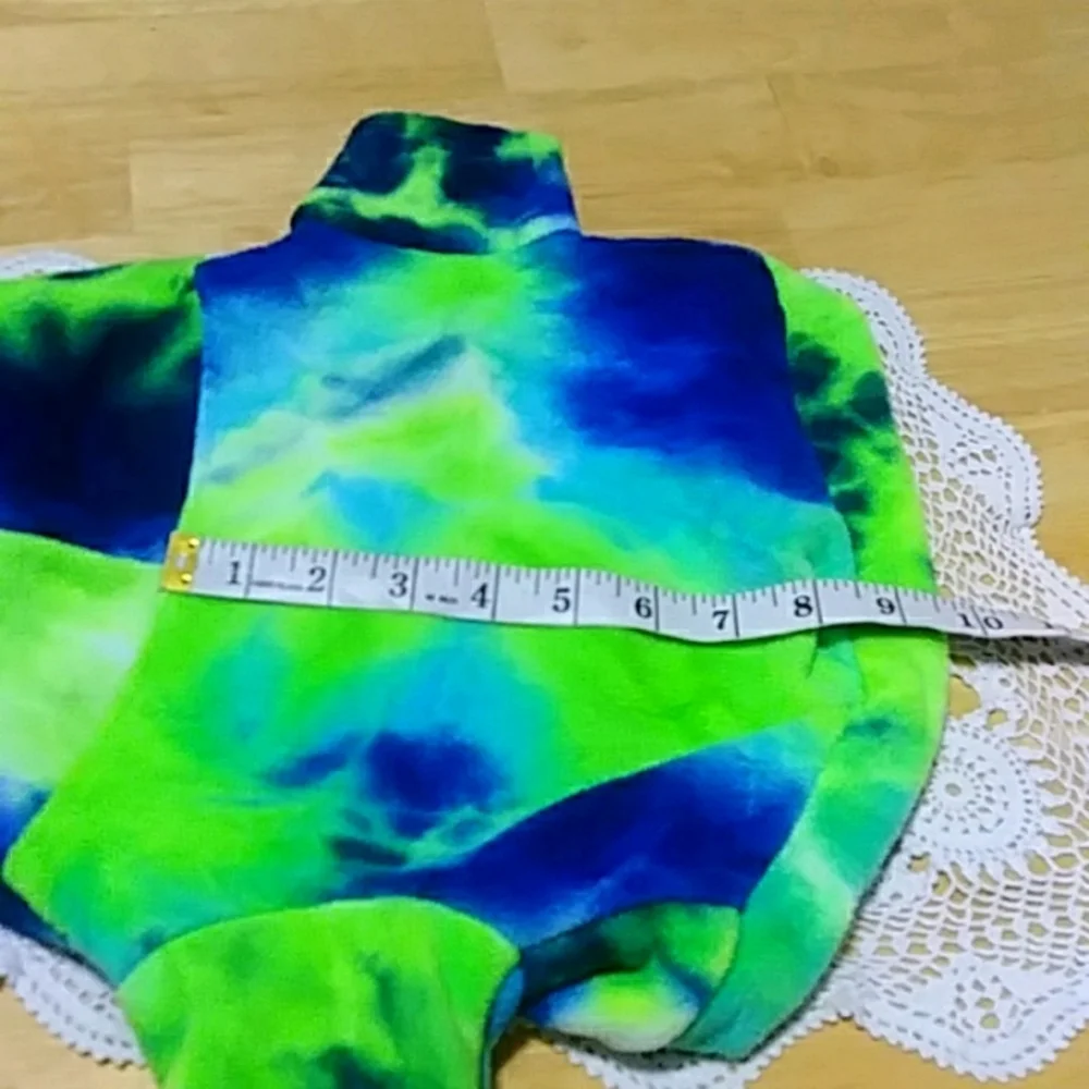 Tie Dye pattern Doggie hoodie, size small